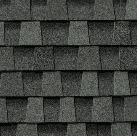 Architectural charcoal asphalt shingle sample