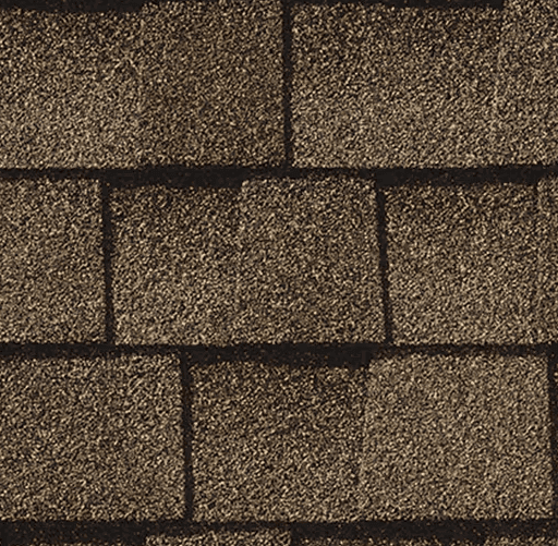 Tan asphalt shingle sample