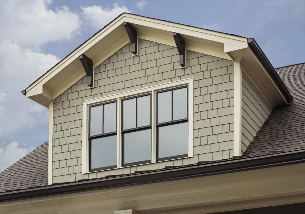 Windows and exterior trim detail