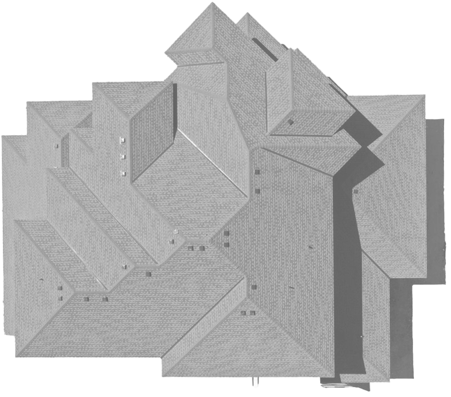 overhead of a roof
