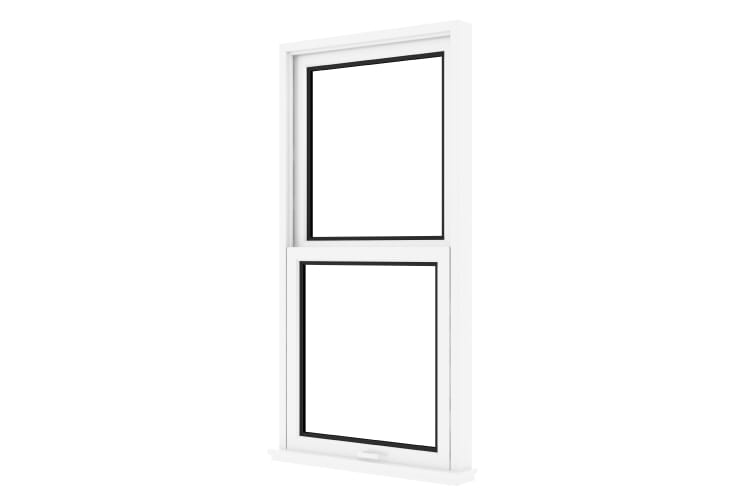 Double Hung Windows window on isolated background