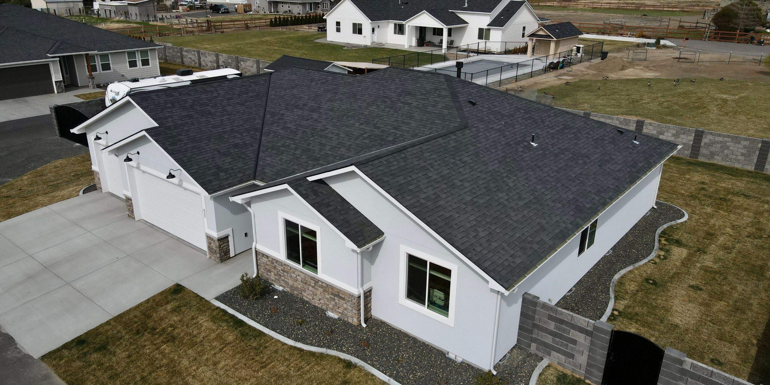 new asphalt roof